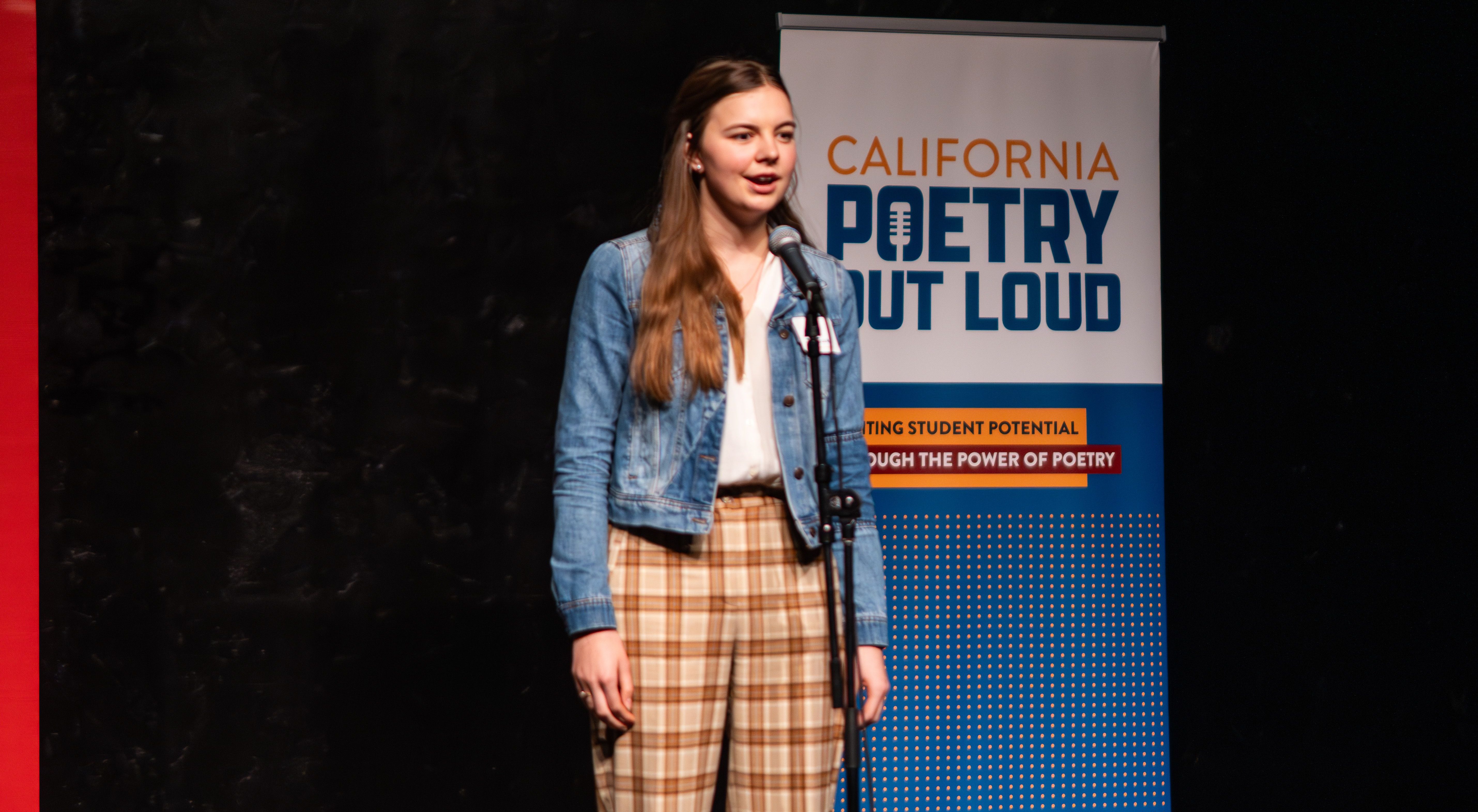 Krueger Represents Butte County at Poetry Out Loud State Final